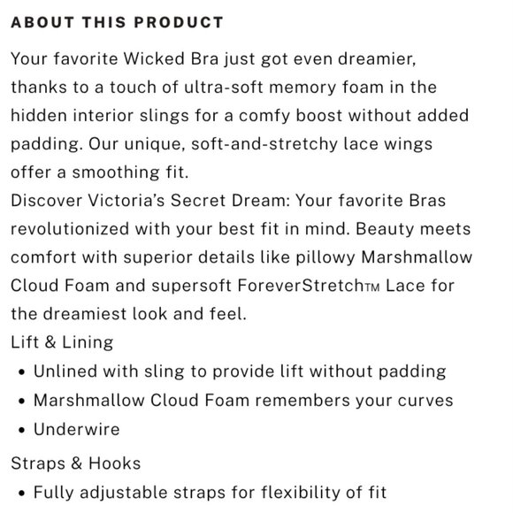 Victoria's Secret Twinkle Lace Unlined Balconette Rhinestone Strap Bra 32C New - Picture 5 of 5